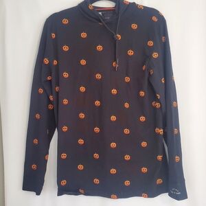 Denim & Flower Unisex Size S NWT Black 🎃 theme 100% cotton hoodie